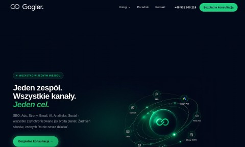 projektowanie stron Białystok - Gogler
