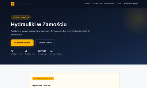Usługi Hydrauliczne Zamość 504 550 309