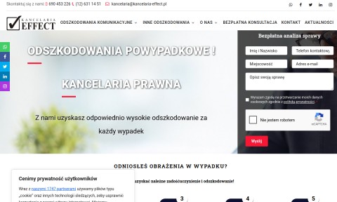 kancelaria-effect.pl Odszkodowania Komunikacyjne z OC, Kancelaria Odszkodowawcza z Krakowa