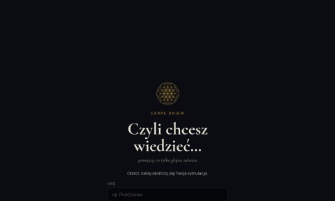 kiedy umrę test