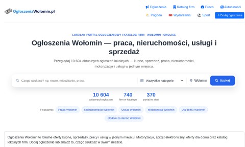 Ogloszenia Wołomin