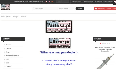 części jeep