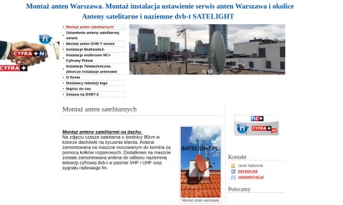 Satelight - montaż anteny satelitarnej