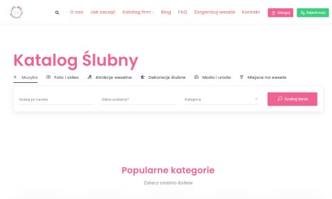 Katalog Ślubny- organizacja ślubu i wesela