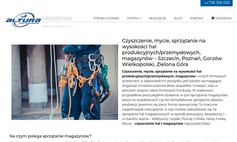 Sprzątanie hal produkcyjnych i magazynów Świebodzin