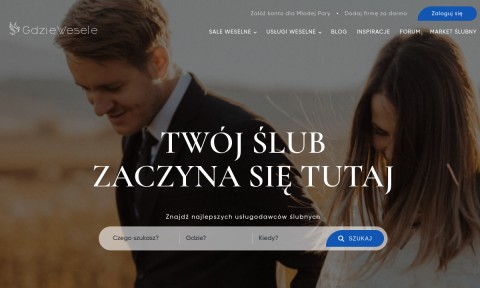 Znajdź miejsce na wesele w Twoim mieście