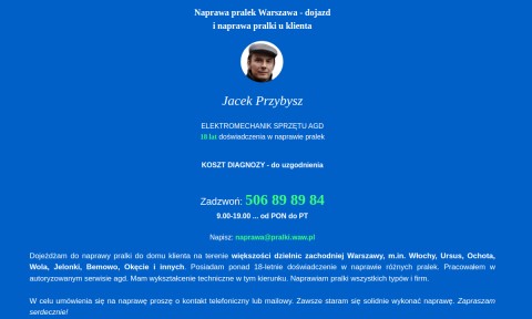 Naprawa pralek Warszawa