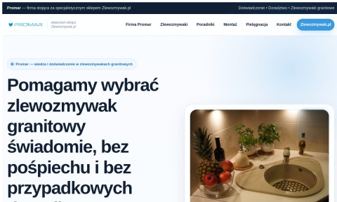 Zlewy kuchenne - sklep Promar. Zapraszamy.