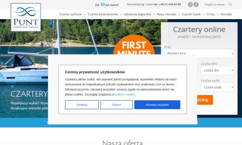 Czartery jachtów