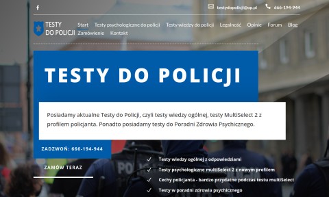 Testy do policji