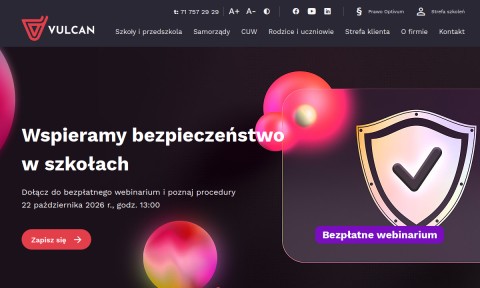 Vulcan - arkusz organizacyjny