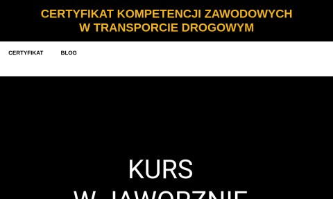 Certyfikat Kompetencji Zawodowych Katowice KURS