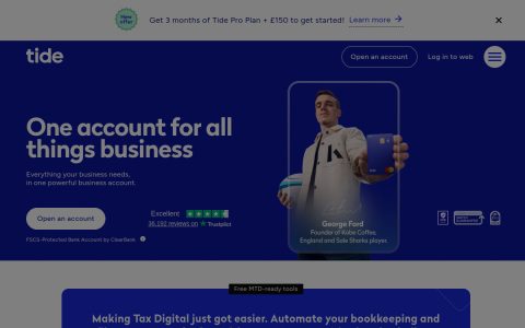 Capture du site Tide