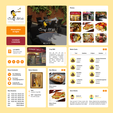 Aperçu du site Crêp'Mili