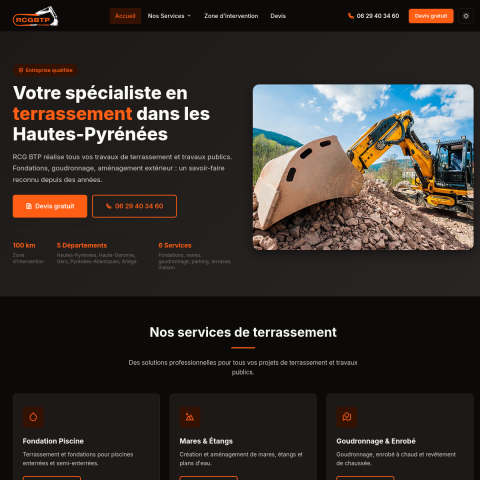 Aperçu du site RCG BTP
