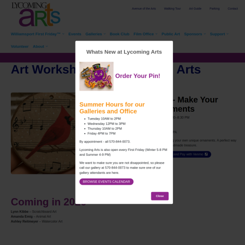 Lycoming Arts workshop
