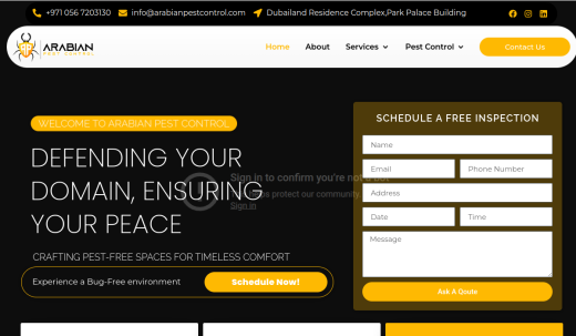Arabian Pest Control Website