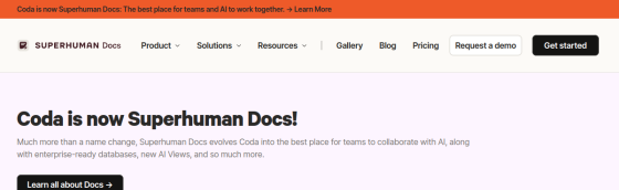 Coda screenshot
