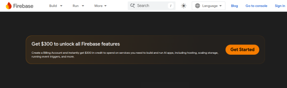 Firebase screenshot