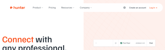 Hunter.io screenshot
