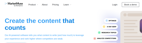 MarketMuse screenshot