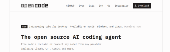 OpenCode screenshot