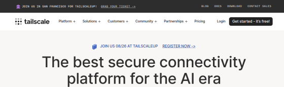 Tailscale screenshot