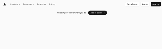 Vercel screenshot
