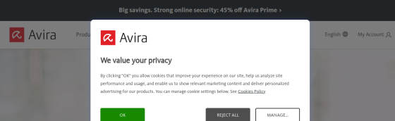 Avira screenshot