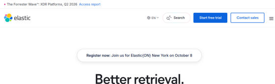 Elastic screenshot