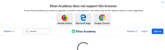 Khan Academy screenshot