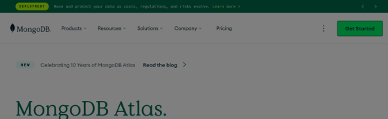 MongoDB Atlas screenshot