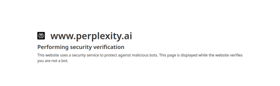 Perplexity screenshot