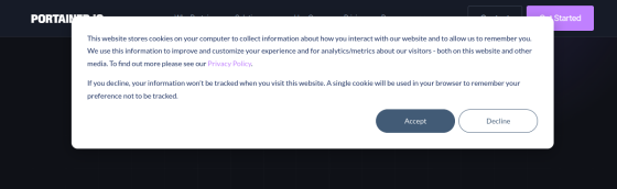 Portainer screenshot