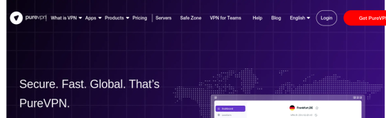 PureVPN screenshot
