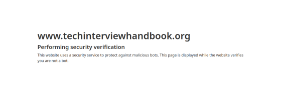 Tech Interview Handbook screenshot