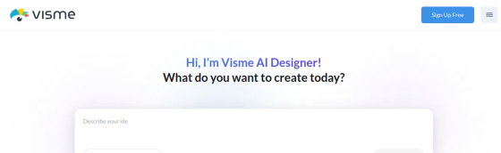 Visme screenshot