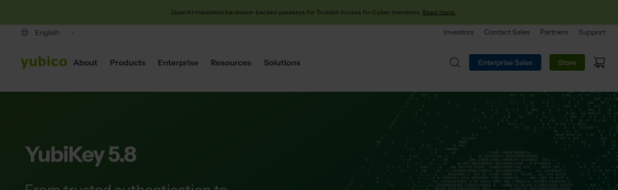 Yubico YubiKey screenshot
