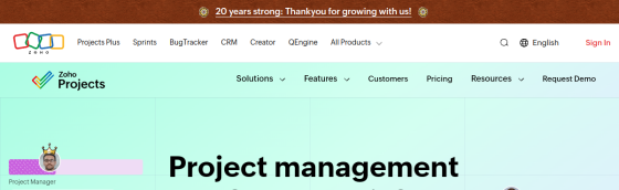 Zoho Projects screenshot