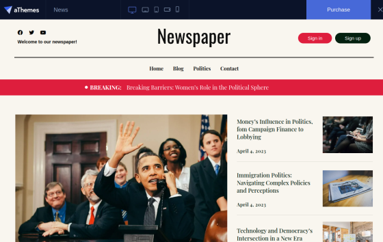 Sydney News — Magazine & Editorial Blog website design preview