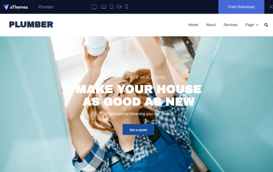 Sydney Plumber — Home & Repair Services Automotive & Trade Services website design preview