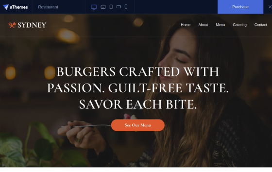 Sydney Restaurant — Fine Dining & Bistro Restaurant website design preview