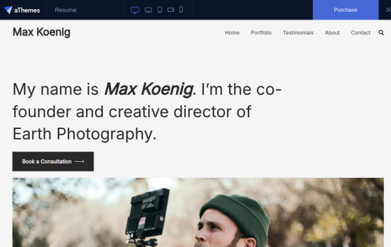 Sydney Resume — Personal Portfolios Portfolio website design preview