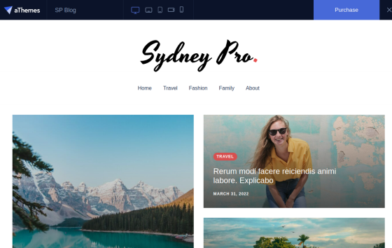 Sydney Blogging — Lifestyle & Personal Blog website design preview