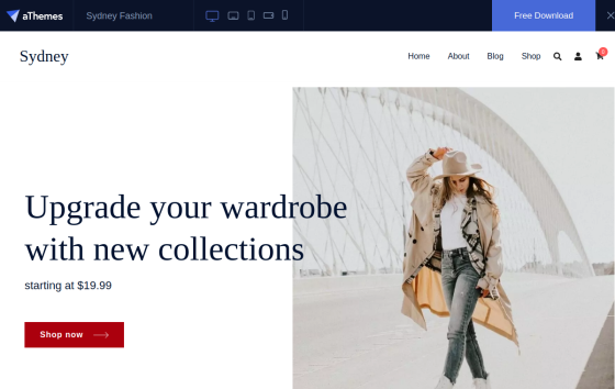 Sydney Fashion Shop — Fashion & Apparel eCommerce website design preview