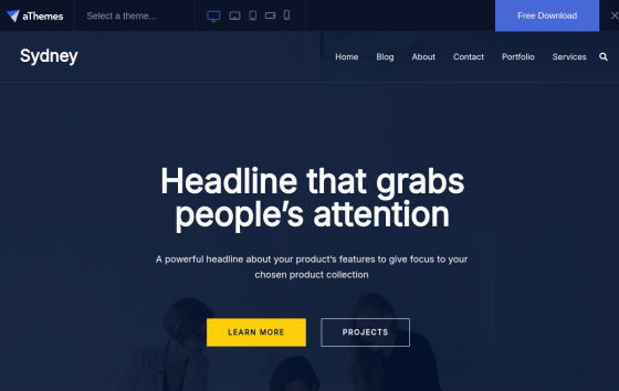 Sydney Agency (Free) — Digital & Marketing Agency website design preview