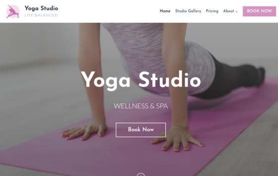Kadence Yoga — Sports Clubs Fitness website design preview