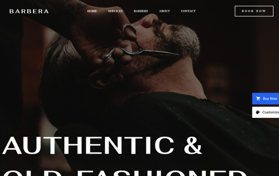 Barber Shop — Home & Repair Services Automotive & Trade Services website design preview