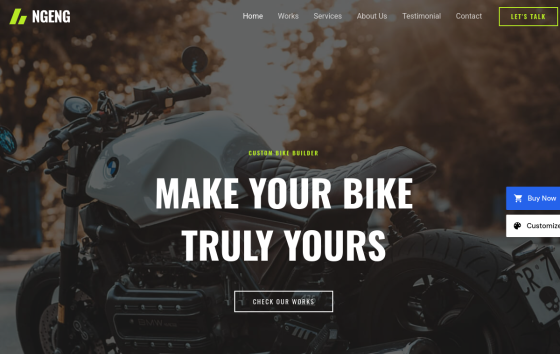 Bike Modification — Personal Training & Coaching Fitness website design preview