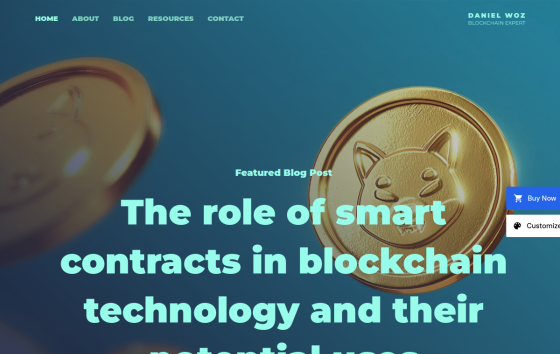 Blockchain Technology — Tech & Startups Technology website design preview